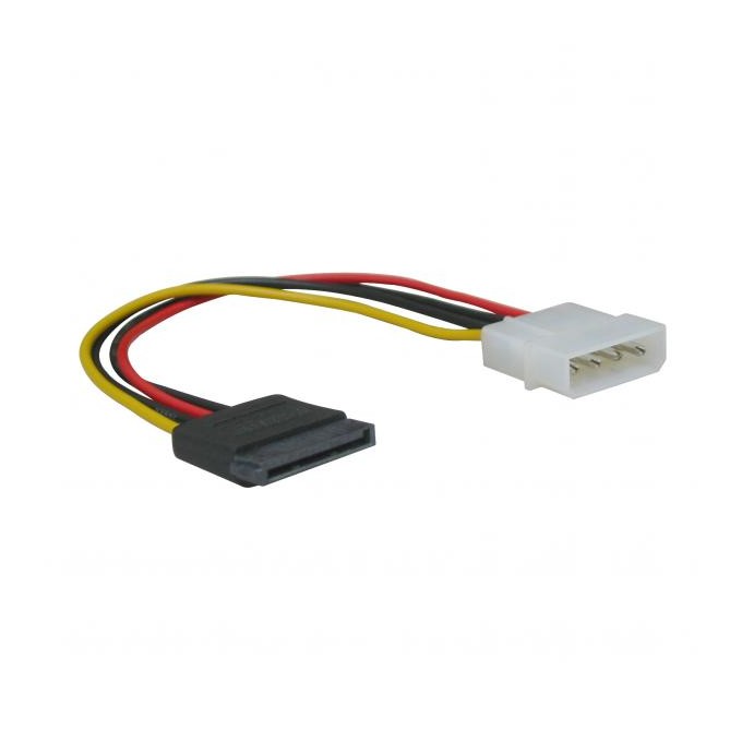 Kabel k HDD/SSD/DVD/BD zasilanie wewnętrzny, DC SATA - DC 5,25", 0.2 m, opakowanie bulk