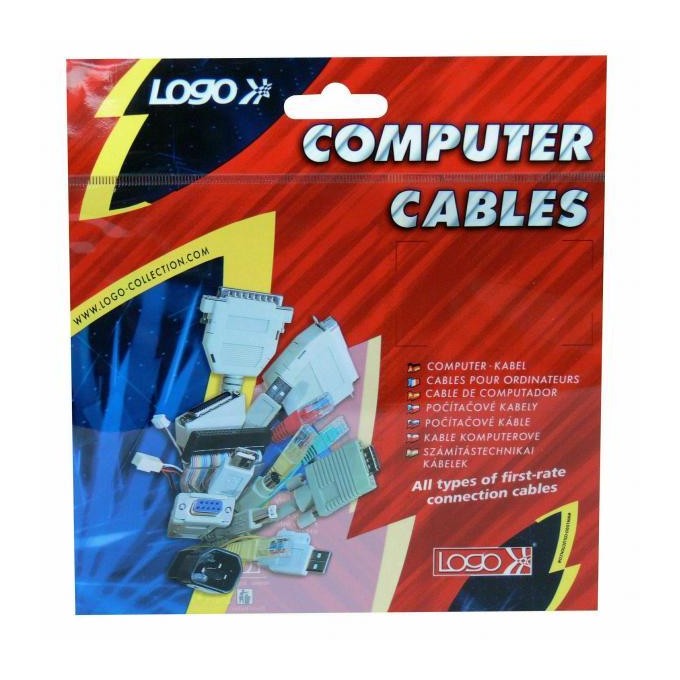 Kabel k HDD/SSD/DVD/BD zasilanie wewnętrzny, DC SATA - DC 5,25", 0.2 m, Logo blistr
