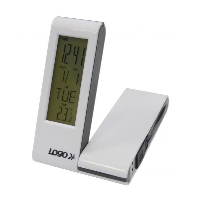 USB (2.0) hub 4-port, biały, podświetlany, godzina, budzik, regulator czasowy