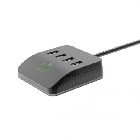 USB (3.0) hub 4-port, DHC-CT120, czarny, Hewlett-Packard, 4x USB 3.0, podświetlenie USB (3.0) hub 4-port, DHC-CT120, czarny, Hewlett-Packard, 4x USB 3.0, podświetlenie