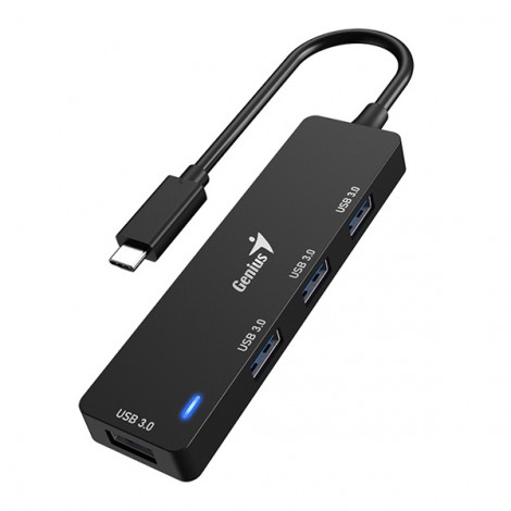 USB (3.0) hub 4-port, UH-400, czarny, Genius USB (3.0) hub 4-port, UH-400, czarny, Genius