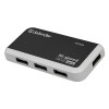 USB (2.0) hub 4-port, Quadro Infix, czarno-szara, Defender, wskaźnik LED, kompaktowy rozmiar USB (2.0) hub 4-port, Quadro Infix, czarno-szara, Defender, wskaźnik LED, kompaktowy rozmiar