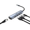 USB (3.0) hub 4-port, UH-545, szary, Genius, 3x USB 3.0, 1x RJ45 USB (3.0) hub 4-port, UH-545, szary, Genius, 3x USB 3.0, 1x RJ45