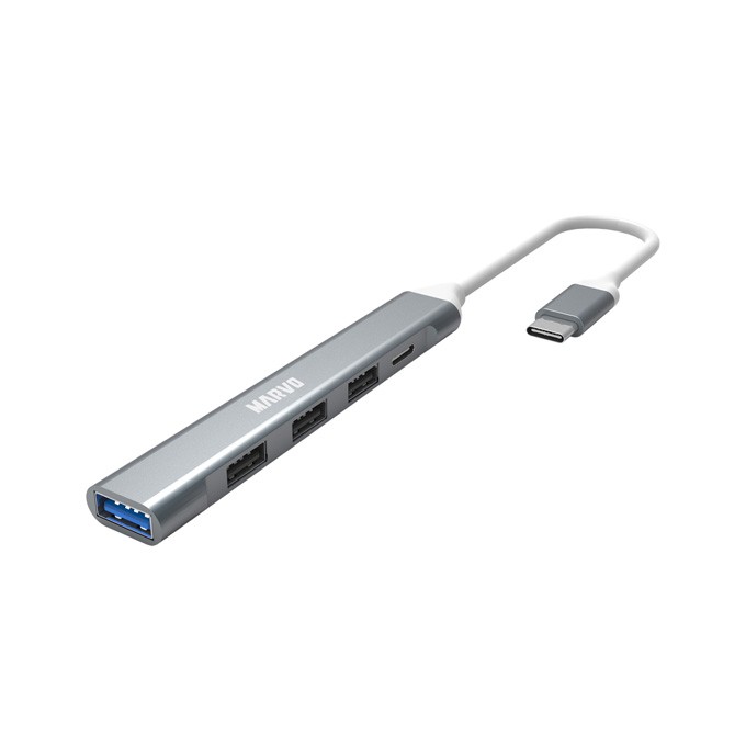 USB (3.0) hub 5-port, UH008, metalowy, Marvo