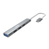 USB (3.0) hub 5-port, UH008, metalowy, Marvo USB (3.0) hub 5-port, UH008, metalowy, Marvo