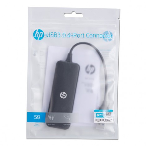 USB (3.0) hub 4-port, DHC-CT110, czarny, Hewlett-Packard