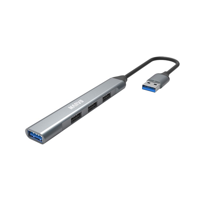USB (3.0) hub 4-port, UH-ATC01, metalowy, Marvo