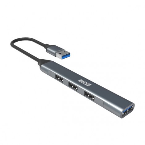 USB (3.0) hub 4-port, UH-ATC01, metalowy, Marvo USB (3.0) hub 4-port, UH-ATC01, metalowy, Marvo
