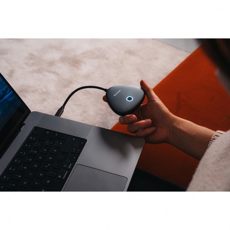 Bezprzewodowy adapter USB-C z koncentratorem WDA02 Share My Screen 4K 32147, czarny, długość przewodu 15cm, Verbatim Bezprzewodowy adapter USB-C z koncentratorem WDA02 Share My Screen 4K 32147, czarny, długość przewodu 15cm, Verbatim