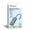 USB (3.2) hub 5-port, 32150, szara, długość przewodu 15cm, Verbatim, 1x USB C, 2x USB A, 1x HDMI USB (3.2) hub 5-port, 32150, szara, długość przewodu 15cm, Verbatim, 1x USB C, 2x USB A, 1x HDMI