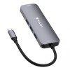 USB (3.2) hub 8-port, 32151, szara, długość przewodu 15cm, Verbatim, 1x USB C, 3x USB A, 2x HDMI, 1x SD 3.0 USB (3.2) hub 8-port, 32151, szara, długość przewodu 15cm, Verbatim, 1x USB C, 3x USB A, 2x HDMI, 1x SD 3.0