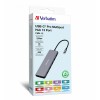 USB (3.2) hub 13-port, 32153, szary, długość przewodu 20 cm, Verbatim, 2x USB C, 6x USB A, 2x HDMI USB (3.2) hub 13-port, 32153, szary, długość przewodu 20 cm, Verbatim, 2x USB C, 6x USB A, 2x HDMI
