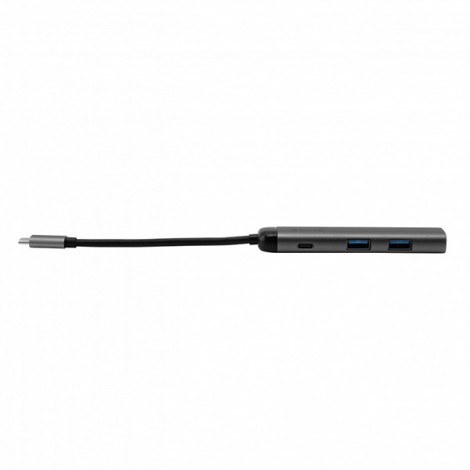 USB (3.1) hub 4-port, 49140, szara, długość przewodu 15cm, Verbatim, adapter USB C na 1x USB C, 1x USB A(3.0), 1x USB (3.1) hub 4-port, 49140, szara, długość przewodu 15cm, Verbatim, adapter USB C na 1x USB C, 1x USB A(3.0), 1x