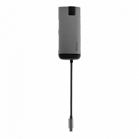 USB (3.1) hub 6-port, 49142, szara, długość przewodu 15cm, Verbatim, 1x USB C, USB A, HDMI USB (3.1) hub 6-port, 49142, szara, długość przewodu 15cm, Verbatim, 1x USB C, USB A, HDMI