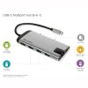 USB (3.1) hub 6-port, 49142, szara, długość przewodu 15cm, Verbatim, 1x USB C, USB A, HDMI USB (3.1) hub 6-port, 49142, szara, długość przewodu 15cm, Verbatim, 1x USB C, USB A, HDMI