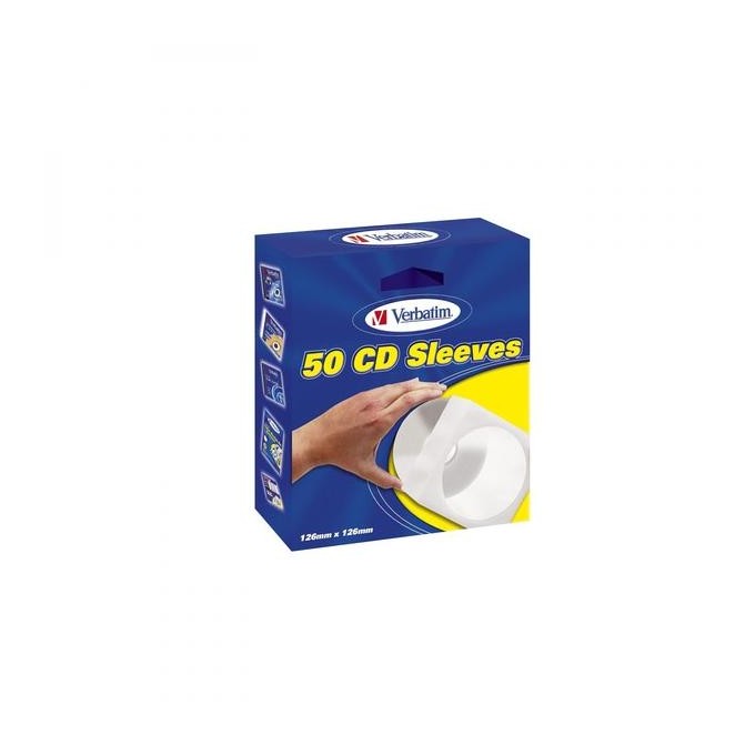 Box na 1 szt. CD, papier, biały, 50-pack
