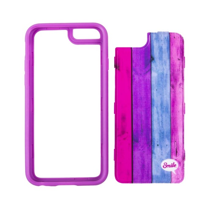 Obudowa do iPhone 5/5S/5SE, różowy, TPU, Wood Spirit Sweet, Smile