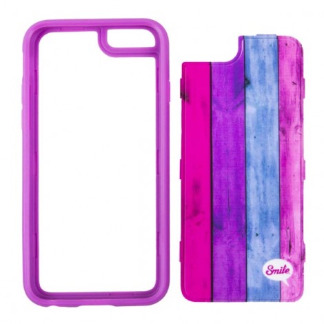 Obudowa do iPhone 5/5S/5SE, różowy, TPU, Wood Spirit Sweet, Smile