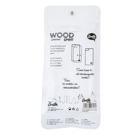 Obudowa do iPhone 5/5S/5SE, różowy, TPU, Wood Spirit Sweet, Smile