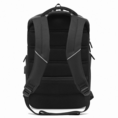 Plecak na  notebook 15,6", E-Blue, czarny, poliester, nieprzemaklne dno i kieszenie