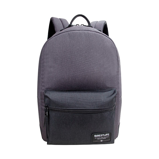 Plecak na  notebook 14,1", Audrey, szary, poliester, Bestlife