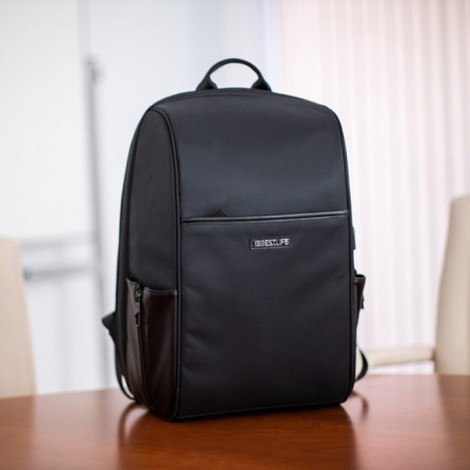 Plecak na notebook 15,6", Calpe 2.0, czarny, 95% poliester + 5% poliuretan, Bestlife Plecak na notebook 15,6", Calpe 2.0, czarny, 95% poliester + 5% poliuretan, Bestlife