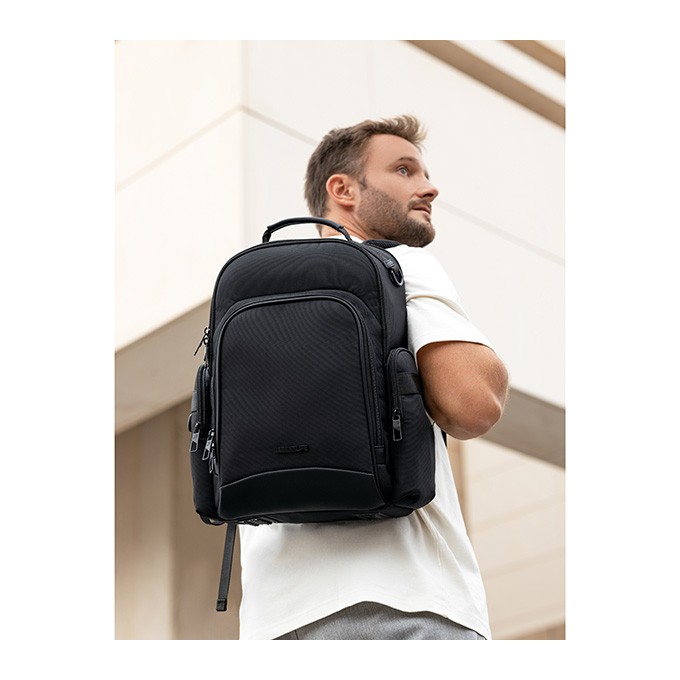 Plecak na  notebook 15,6", Ryder, czarny, nylon, Bestlife