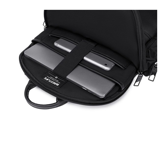 Plecak na  notebook 14,1", Franklyn, czarny, nylon, Bestlife