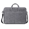 Torba na  notebook 15,6", SOLID, szara, imitacja skóry, Defender