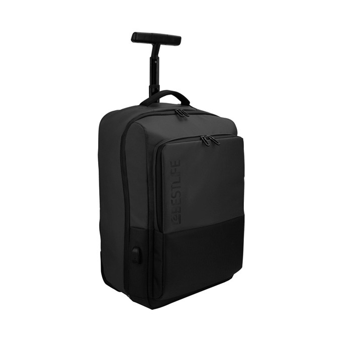 Troley na  notebook 15,6", Neoton, czarny, nylon, Bestlife