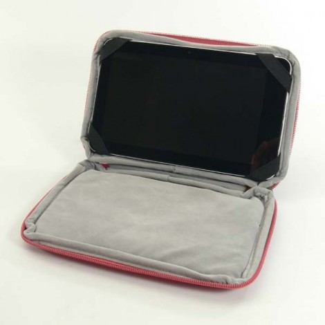 Opakowanie na tablet 7", Tootsie, różowy, nylon