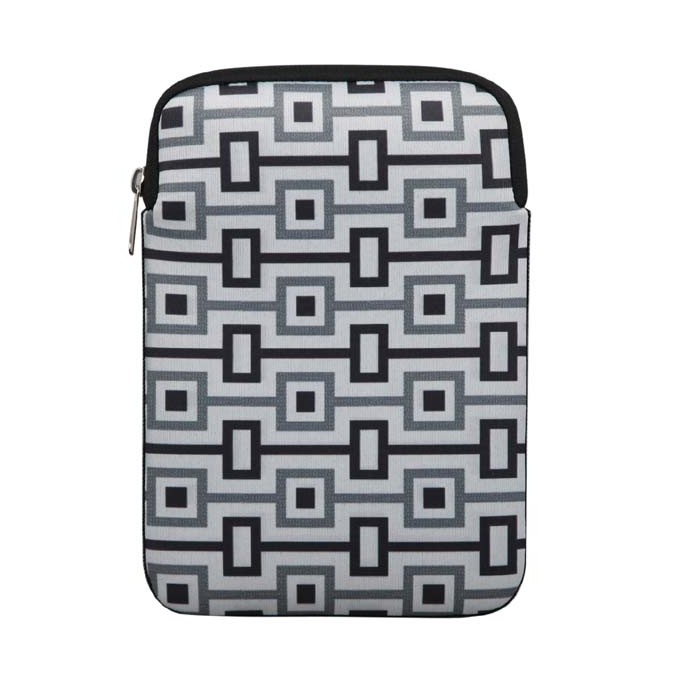 Opakowanie na tablet 10.1", Geometric, biały, neopren, EOL