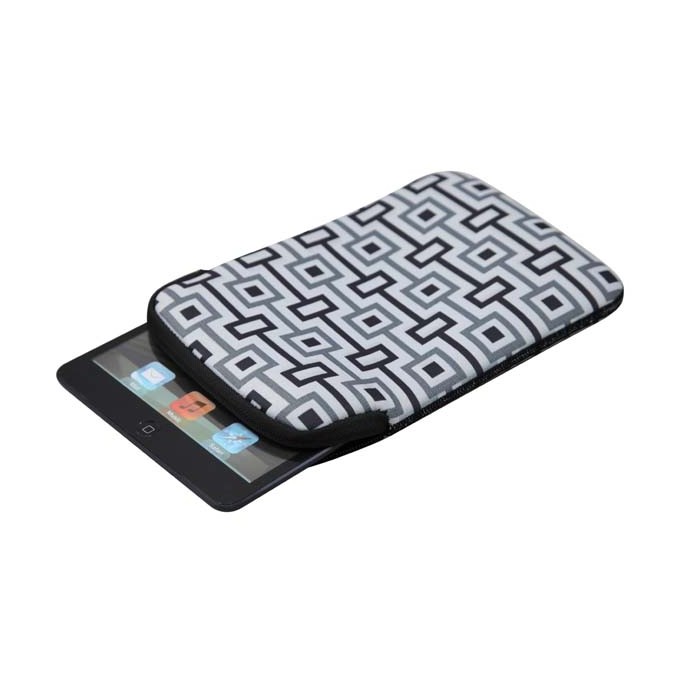 Opakowanie na tablet 10.1", Geometric, biały, neopren, EOL