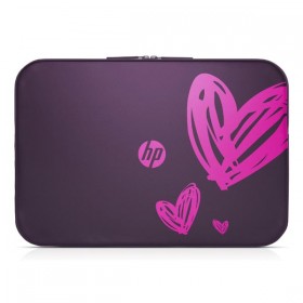 Opakowanie na  notebook 15,6", Spectrum Hearts, fioletowy, poliuretan, HP, EOL