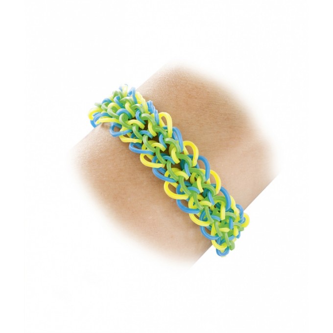 Gumki RUBBER LOOPS, ósemki, 500szt., mix kolorów