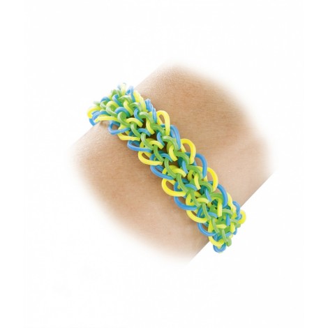 Gumki RUBBER LOOPS, ósemki, 500szt., mix kolorów