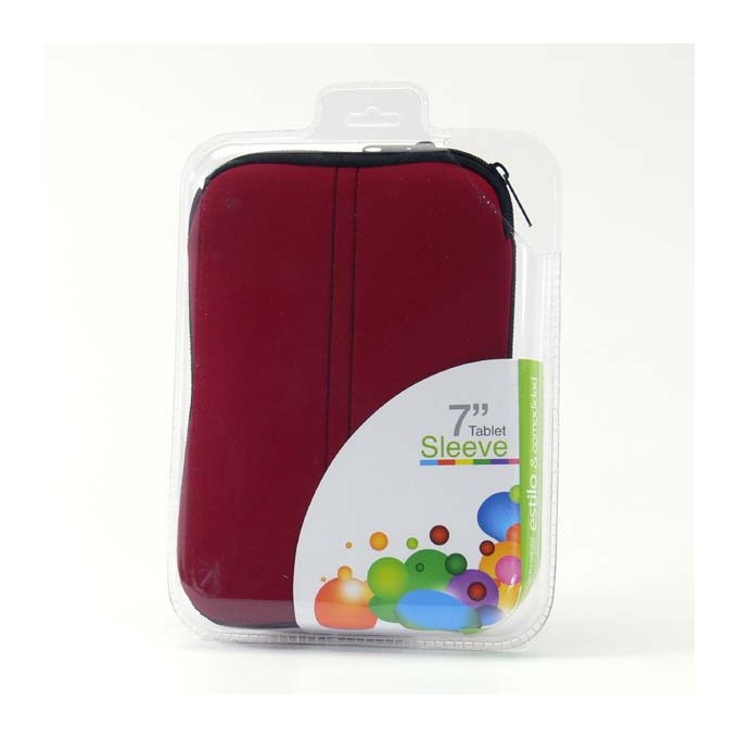Opakowanie na tablet 7", czerwony, neopren