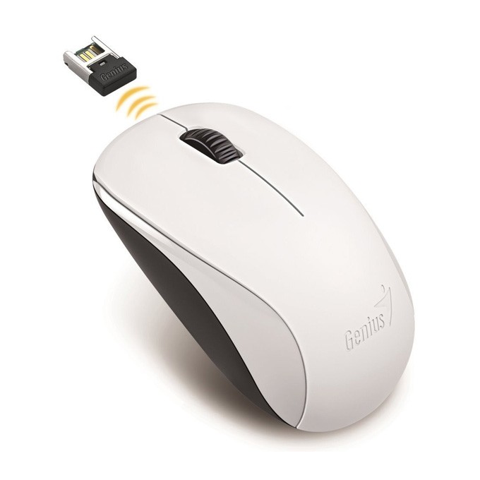 Mysz bezprzewodowa, Genius NX-7000, biała, optyczna, 1200DPI
