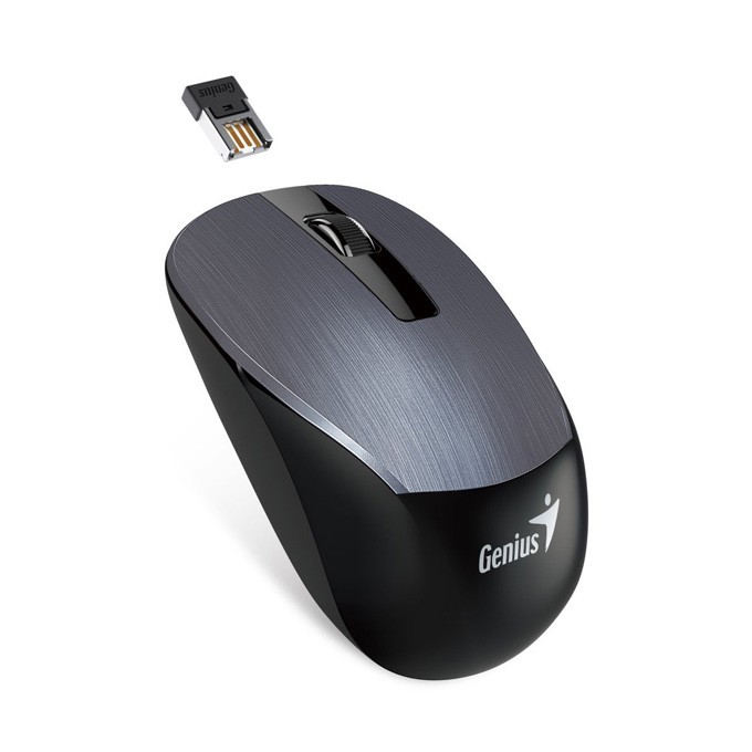 Mysz bezprzewodowa, Genius NX-7015, szara, optyczna, 1600DPI