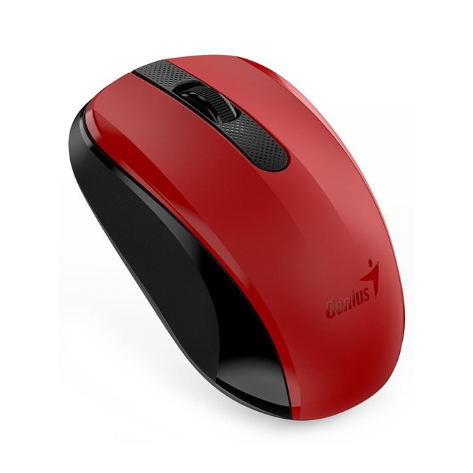 Mysz bezprzewodowa, Genius NX-8008S, czerwona, optyczna, 1200DPI