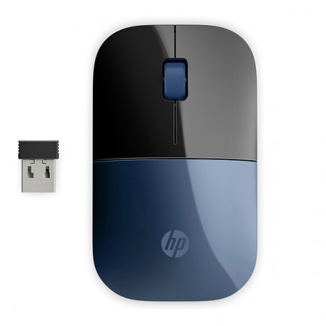 Mysz bezprzewodowa, HP Z3700 lumiere blue, niebieska, optyczny, 1200DPI