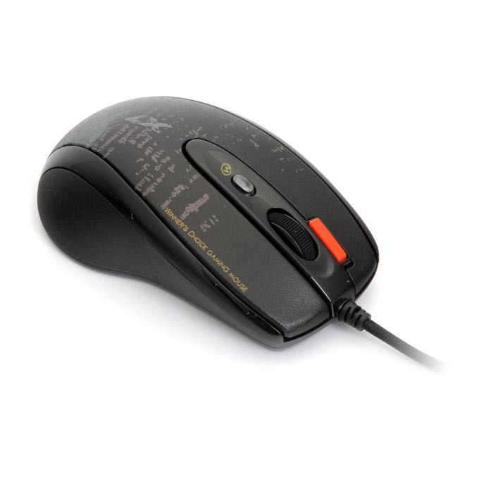 Mysz przewodowa, A4Tech F5, czarna, optyczna, 3000DPI