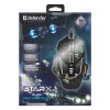 Mysz przewodowa, Defender sTarx GM-390L, czarna, optyczna, 3200DPI