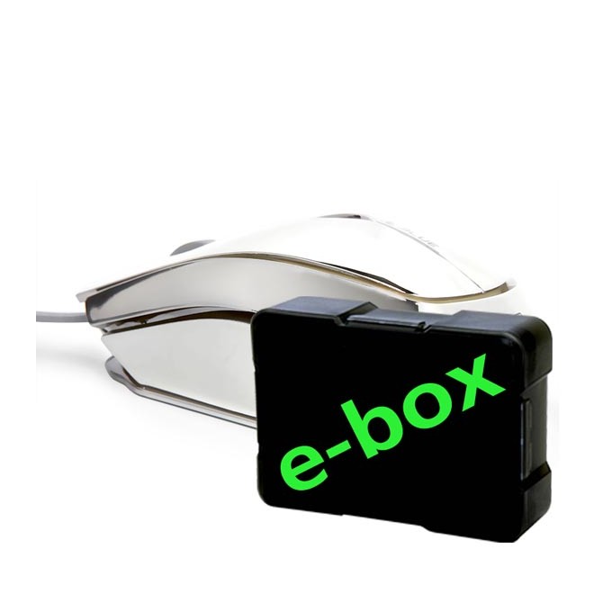 Mysz przewodowa, E-blue MOOD, srebrna, optyczna, 2400DPI, e-box