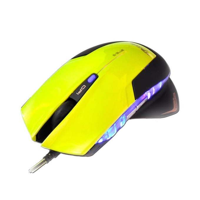 Mysz przewodowa, E-blue Mazer R, zielona, optyczna, 2400DPI, EOL