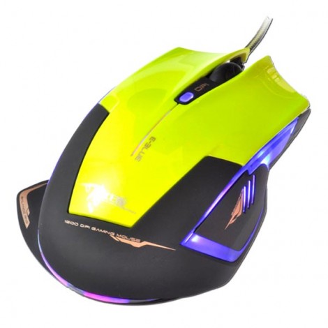 Mysz przewodowa, E-blue Mazer R, zielona, optyczna, 2400DPI, EOL