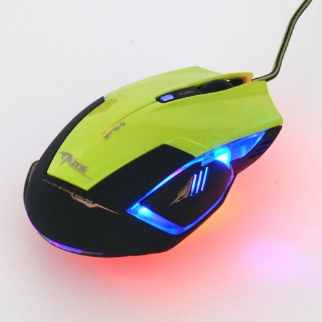 Mysz przewodowa, E-blue Mazer R, zielona, optyczna, 2400DPI, EOL