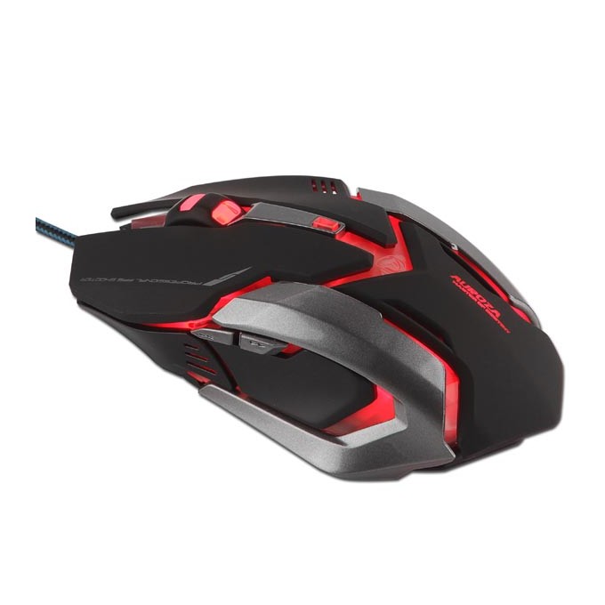 Mysz przewodowa, E-blue Auroza Gaming, czarna, optyczna, 4000DPI, e-box