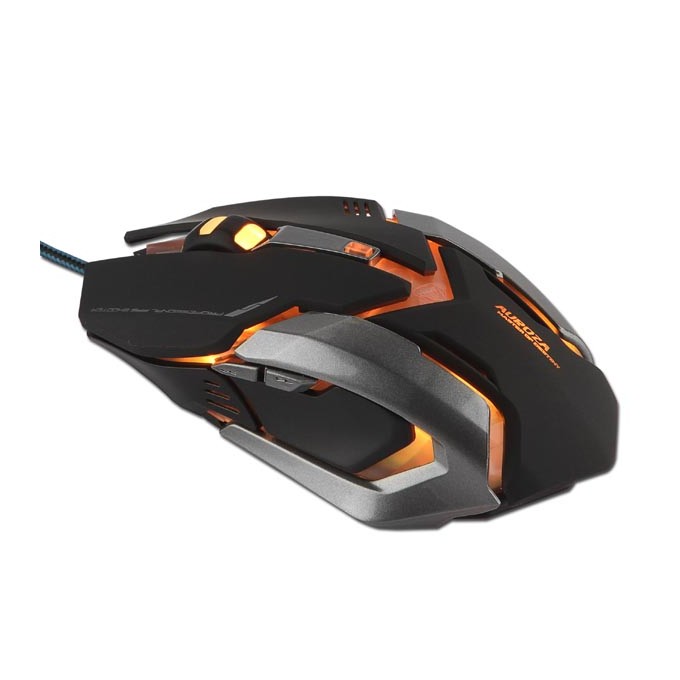 Mysz przewodowa, E-blue Auroza Gaming, czarna, optyczna, 4000DPI, e-box