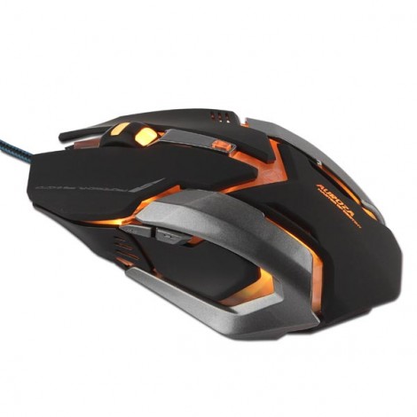 Mysz przewodowa, E-blue Auroza Gaming, czarna, optyczna, 4000DPI, e-box